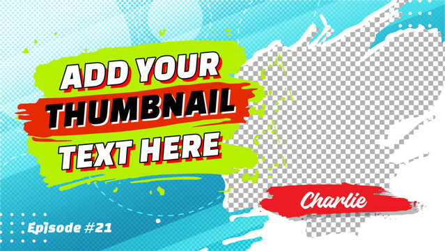 Youtube Thumbnail Design Template