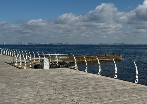 Pier in the Black Sea