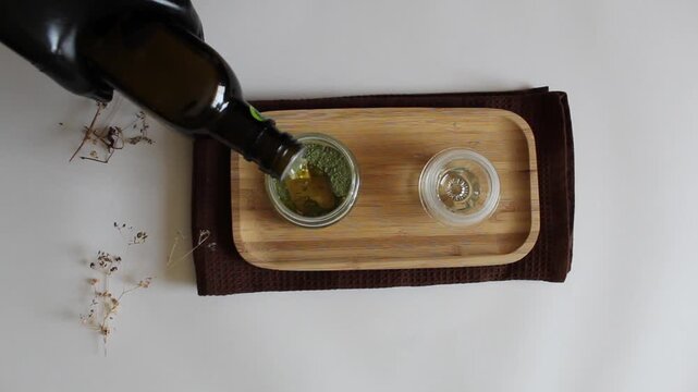 Herbal Hair Food Preparation with Moringa and Fenugreek