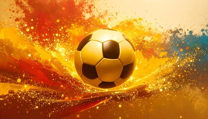 Fototapeta premium creative border frame illustration of a soccer ball with copy space on white background