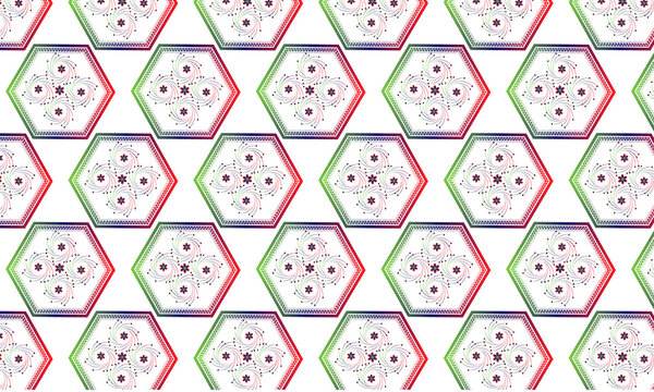 seamless pattern with polygon