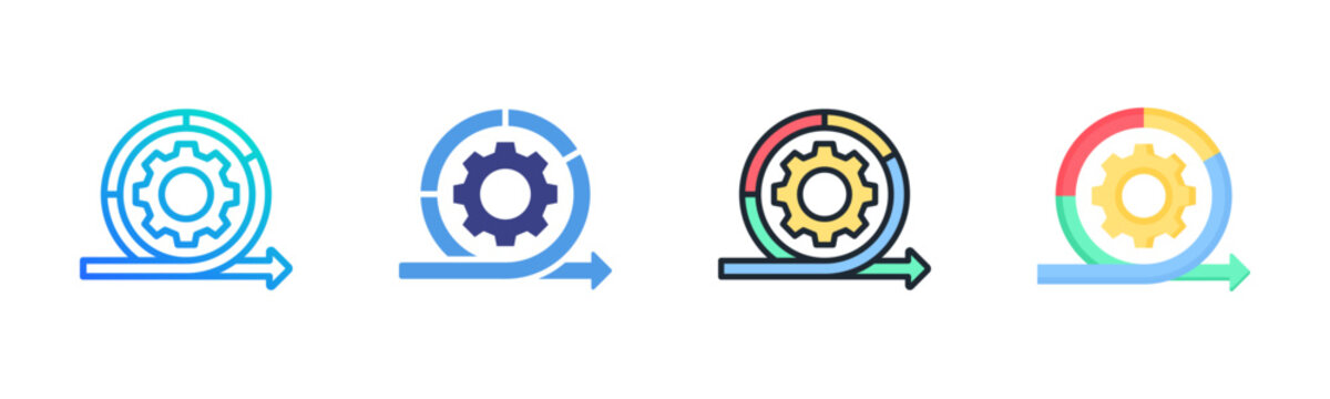 Agile Icon Set Multiple Style Collection