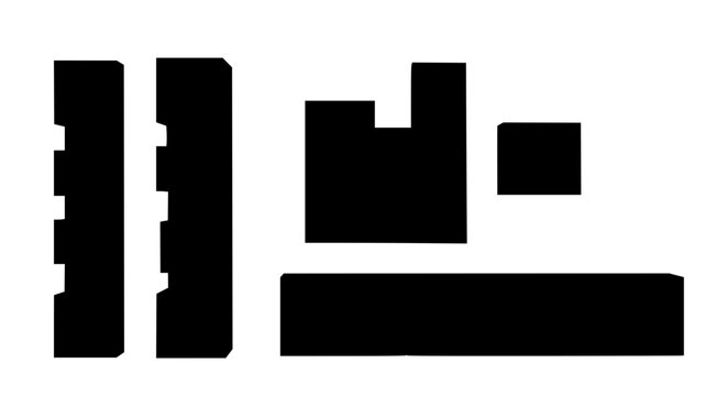 Modular Furniture Vector Icons &ndash; Stackable Cabinet Storage System