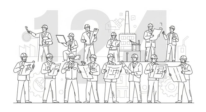 Group of Soldiers Standing Together in Formation.