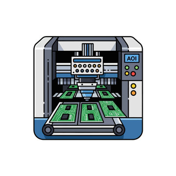 Automated Optical Inspection Machine for PCB Manufacturing and Electronics Industry