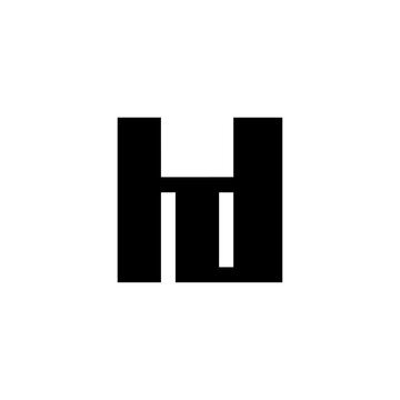 Bold Lowercase Letters HD Monogram, Modern Minimalist Logo Design with white background. 