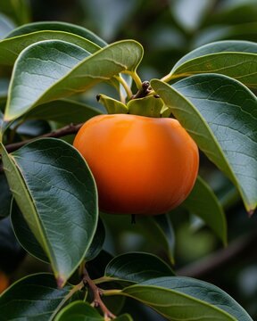Persimmon Rama Forte (Diospyros kaki) &ndash; On Tree