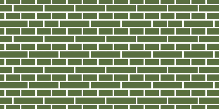 Background of empty brick basement wall. green bricks wall texture