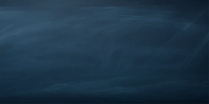 A dark blue chalk board texture evokes an abstract stormy night sky where black clouds and light smoke mist over a deep sea ocean