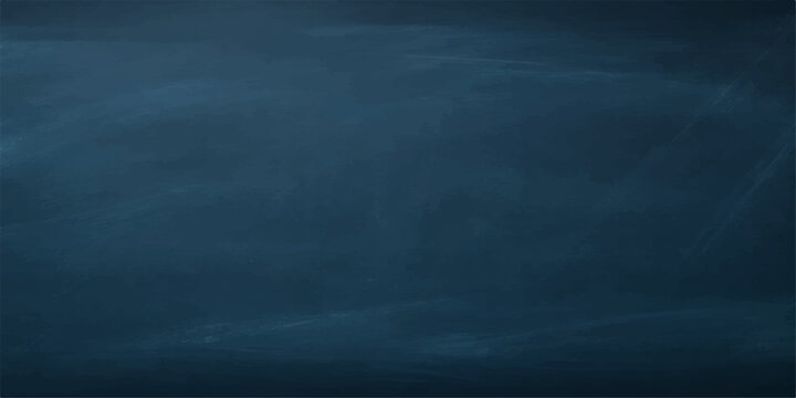 A dark grunge blue blackboard surface featuring a blank vintage texture and rough dirty design, perfect as a backdrop or wallpaper with a faint smoke pattern on the old wall material