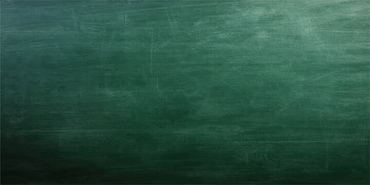 A dark vintage green chalkboard texture with a grunge paper pattern and aged canvas material creates a blank textured backdrop for old wall design illustrations