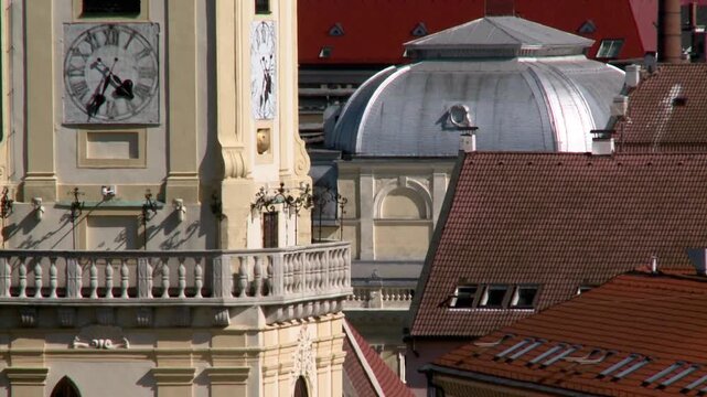 old church tower and buildings Bratislava