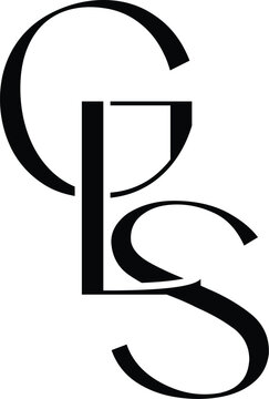 Letter GLS clothing logo design