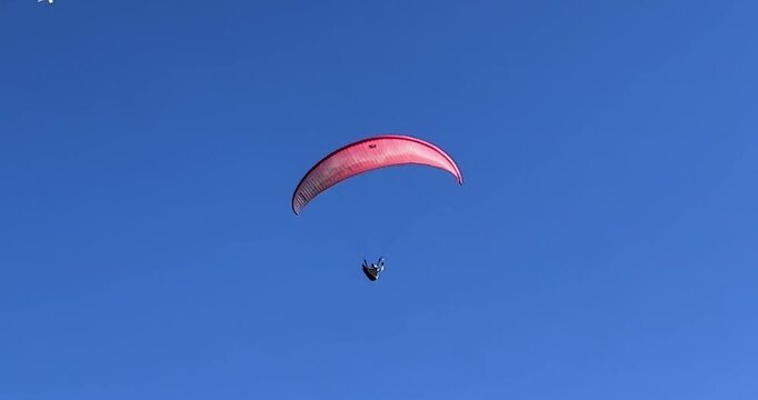 paraglider in the sky