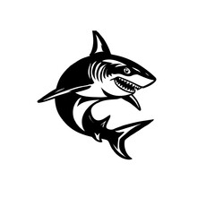 Obraz premium vector illustration of a shark