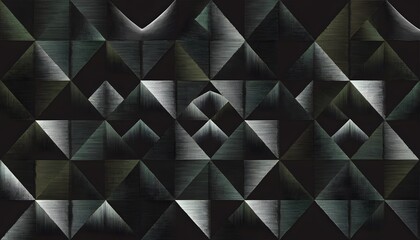 Obraz premium Dark abstract pattern with repeating geometric design texture high resolution picture