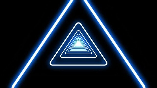 blue tunnel black beground video4k
