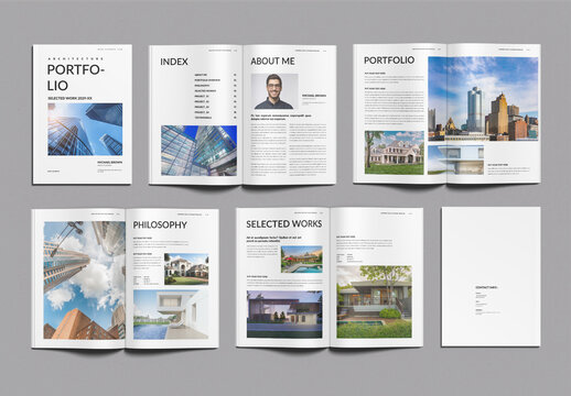 Architecture Portfolio Template Design