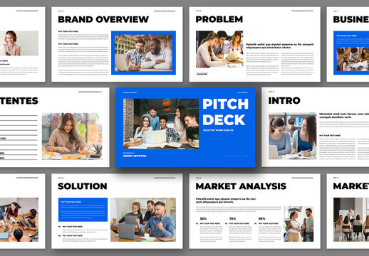 Pitch Deck Presentation Template Design