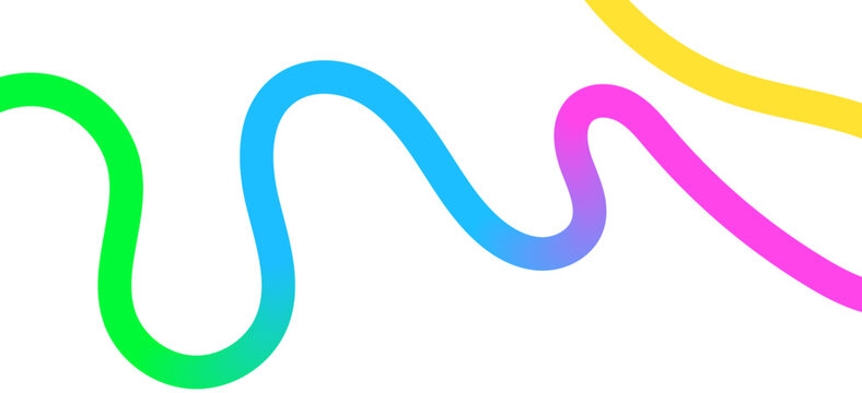 Abstract Color Lines Pattern, Gradient Curve Ribbon Background, Flowing Wave Design, Vibrant Colorful Vector Illustration.