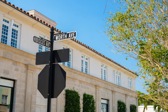 Palm Beach Cityscape along Worth Avenue