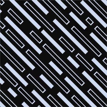Vector digital geometric striped pattern. Abstract futuristic background with dash lines. Science data network print