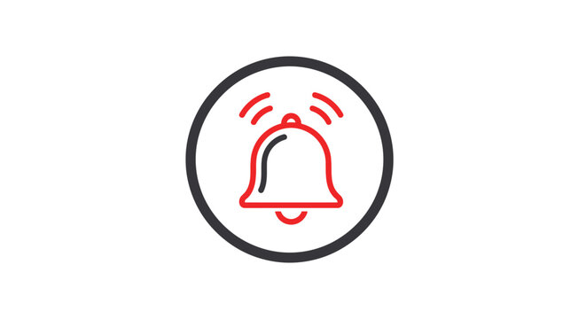 Notification Bell Icon Alert Symbol.