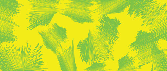  Vibrant Minimalist Green Leaf Pattern Design Vector   © ANAWARA