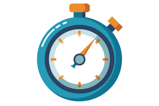 stop watch vector on white background