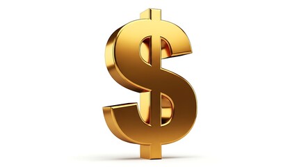 Obraz premium Golden dollar sign symbol of wealth finance and economic value