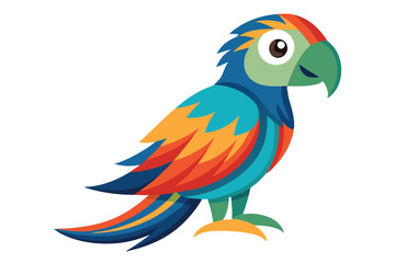 Fototapeta premium parrot vector on white background