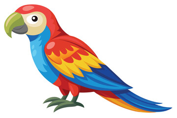 Fototapeta premium parrot vector on white background