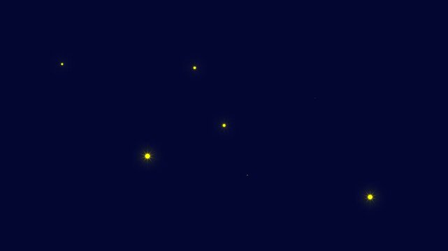 Festive twinkling stars glitter sparkle animation with comic manga flashes flat smoke bursts glowing shine effects on green screen 4k seamless loop bright celestial design