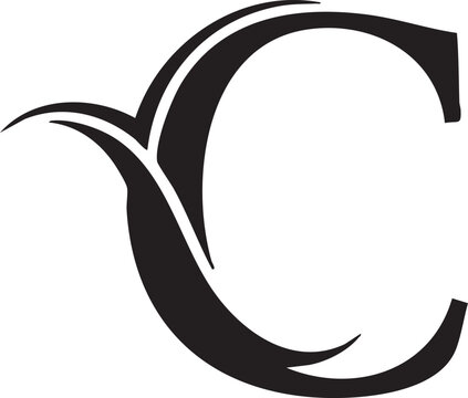  Elegant Decorative Floral Letter C Logo Design