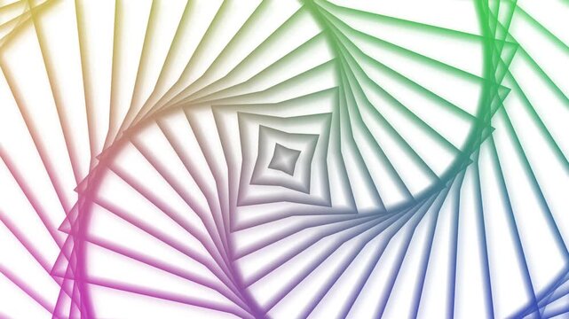 Paper spiral folds pattern background animation