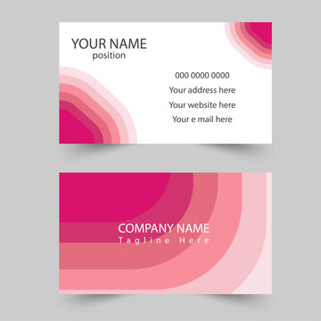 Modern business card - creative and clean business card template. Stylish  elegant business card design. Designed for business and corporate concept. 

