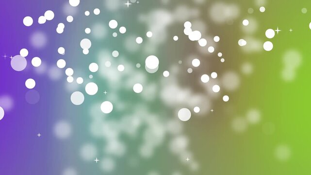Multicolored bokeh gradient background animation, Soft bokeh background with multicolored gradient light orbs, dreamy abstract festive backdrop