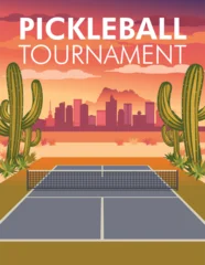 Phoenix Pickleball Tournament Template Vector Illustration © artisticco