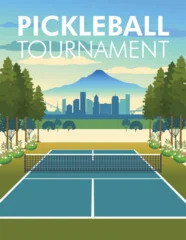 Portland Pickleball Tournament Template Vector Illustration © artisticco