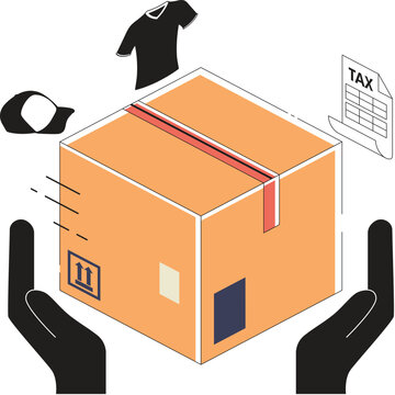 Isometric Shipping Icon Vector Illustration