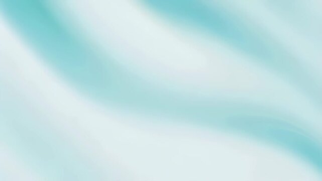 Flowing blue and white abstract background with subtle green hues. Smooth gradient motion graphics for presentation backdrop.