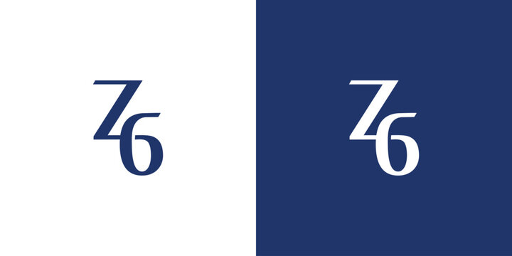 Modern and unique letter ZG initials logo design