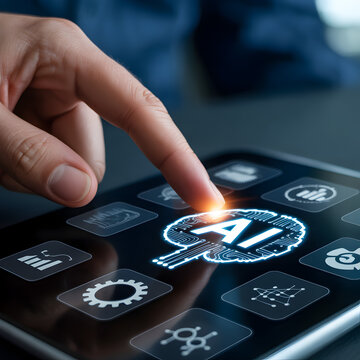 Hands tapping a QR code on a secure digital payment interface with authentication icons and transaction security UI