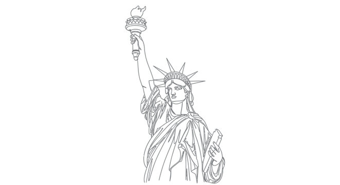 Statue of Liberty Icon Symbol Freedom.