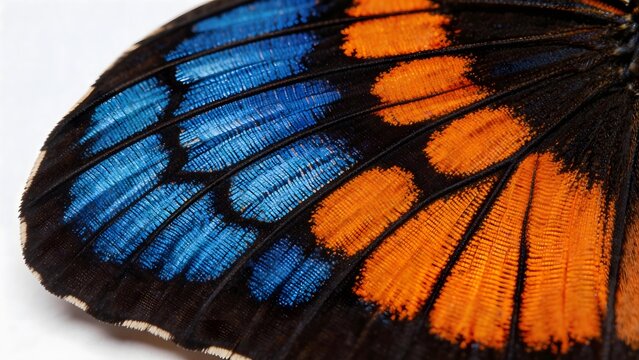 Closeup of butterfly wing patterns
