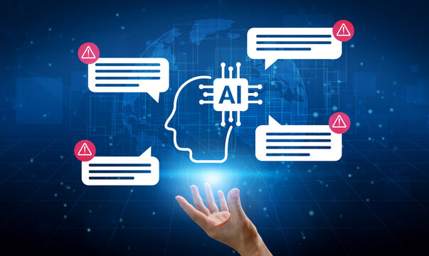 This captivating image illustrates the concept of artificial intelligence communication, featuring digital messages and an interactive interface, symbolizing technology impact. Gantry