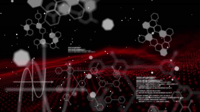 The shapes, colours and movement in the video are all generated digitally