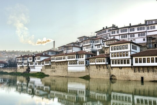 Traditional Ottoman houses in Berat, the City of a Thousand Windows, Albania