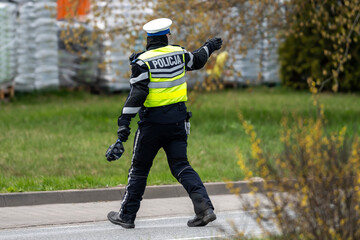 Policja- kontrola drogowa. © Tomasz Warszewski