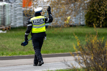 Policja- kontrola drogowa. © Tomasz Warszewski
